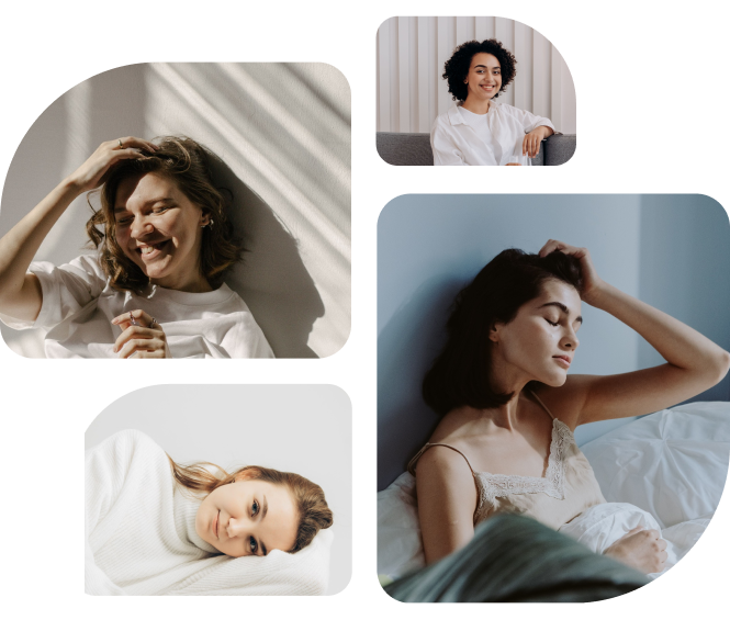 Women feeling confident and at ease